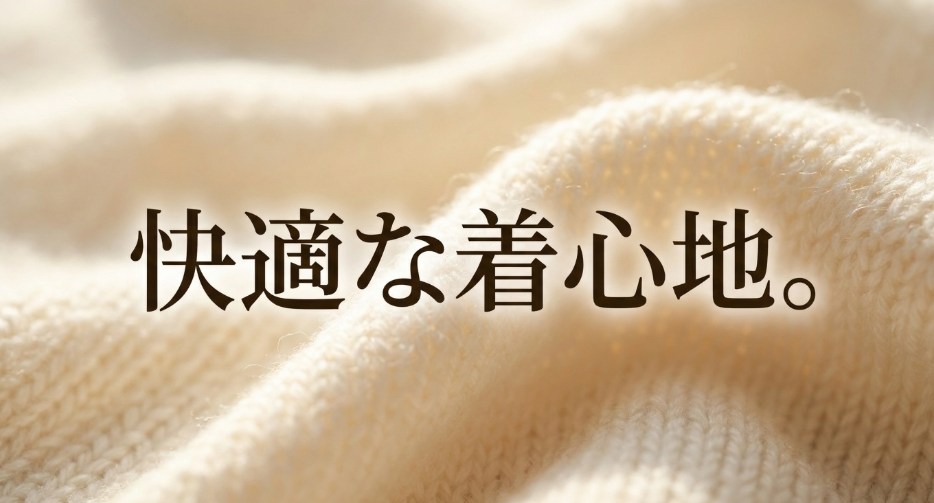 快適な着心地。