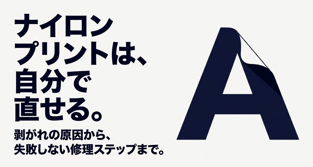 ナイロンプリントは自分で直せる。剥がれの原因から失敗しない修理ステップまでを解説