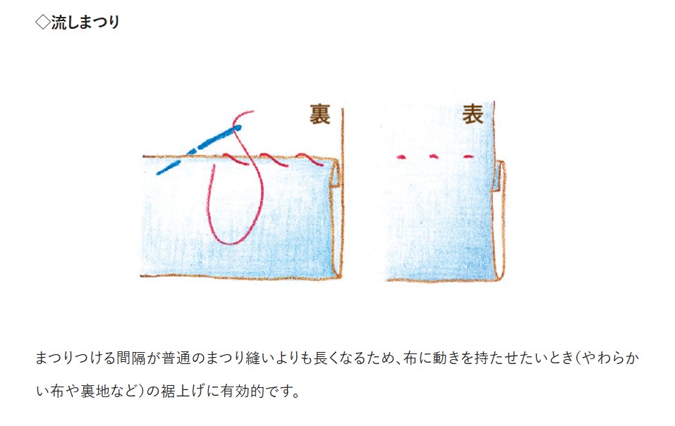 手縫いでできる簡単な裾上げ手順