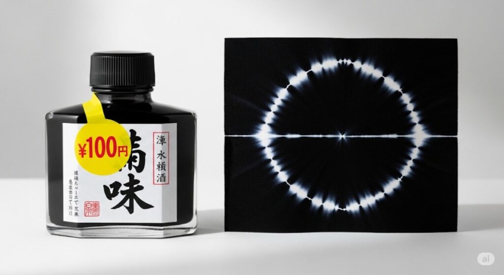 布の黒染めは100均の墨汁でも可能？
