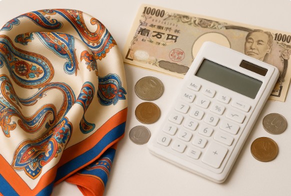 シルクスカーフのクリーニング料金相場