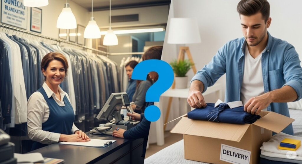 制服クリーニングは近くの店舗がいい?