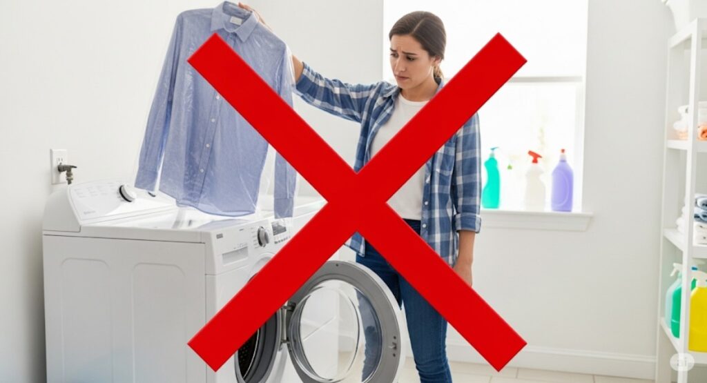 クリーニング後の衣類を再度洗濯する注意点