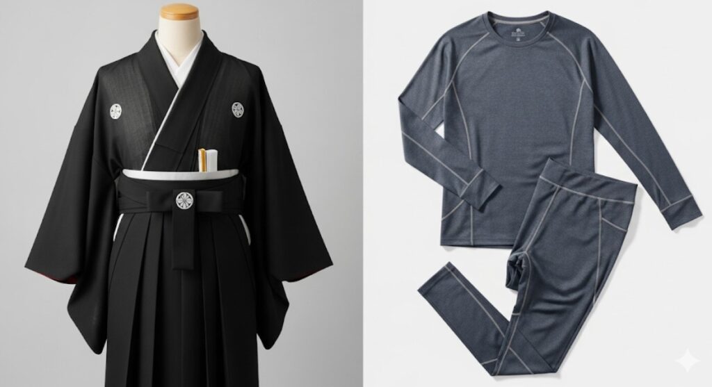 紋付袴のステテコはユニクロでも平気？