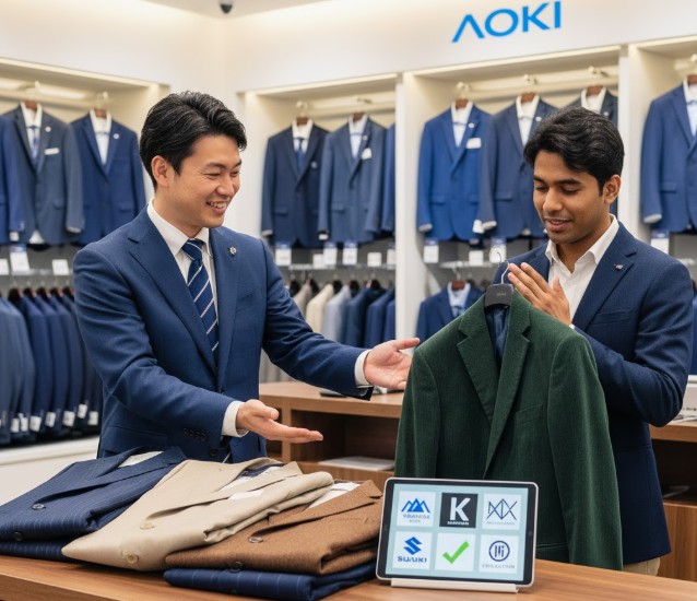 他社製品のスーツも持ち込み可能