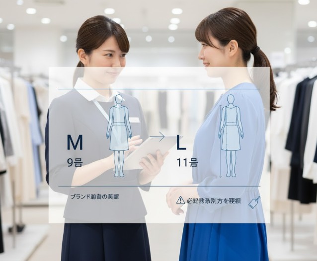 MサイズやLサイズとの関係性