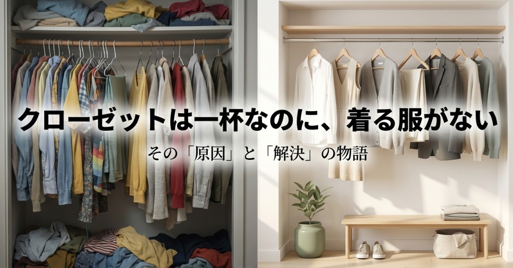 クローゼットはいっぱいなのに着る服がない問題の原因と解決