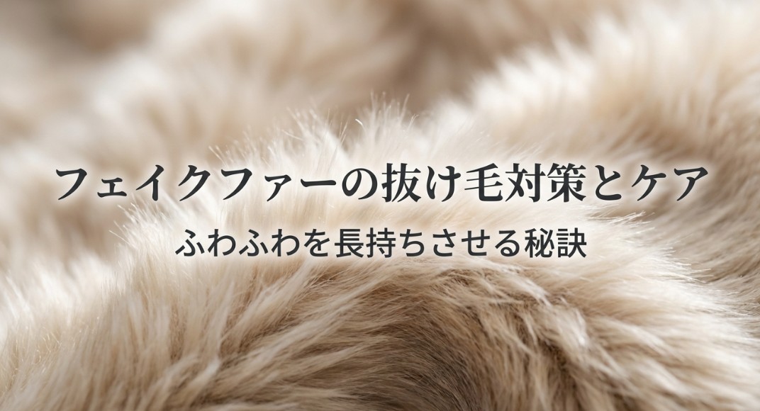 フェイクファーの毛が抜ける原因と対策！長持ちさせる手入れ方法