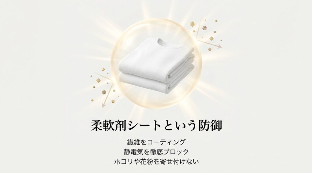 柔軟剤シートの活用で静電気や花粉を徹底ガード